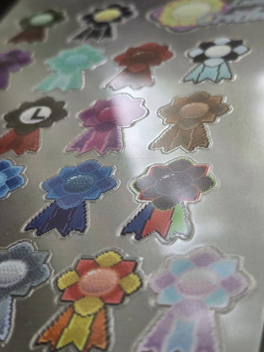 Land of Crithit Magic Ribbon Clear Sticker Sheet