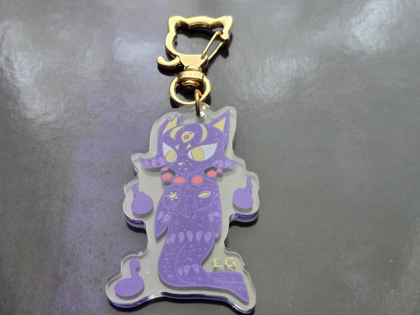 Spirit Cat Acrylic Charm
