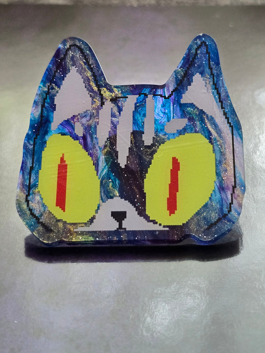 Midnight Eyes Acrylic Pin