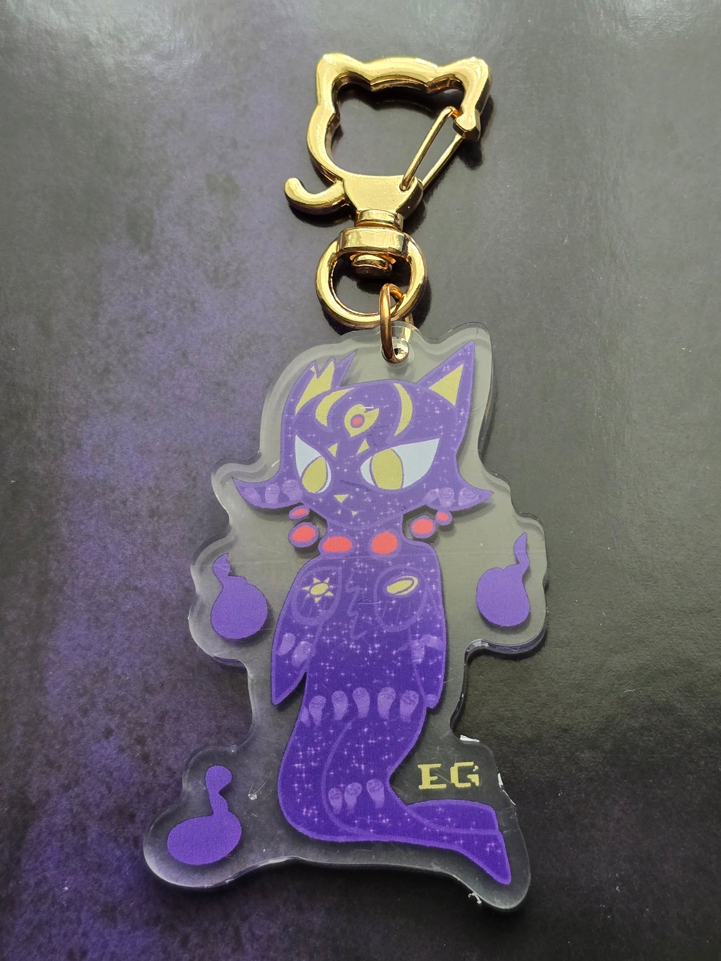 Spirit Cat Acrylic Charm