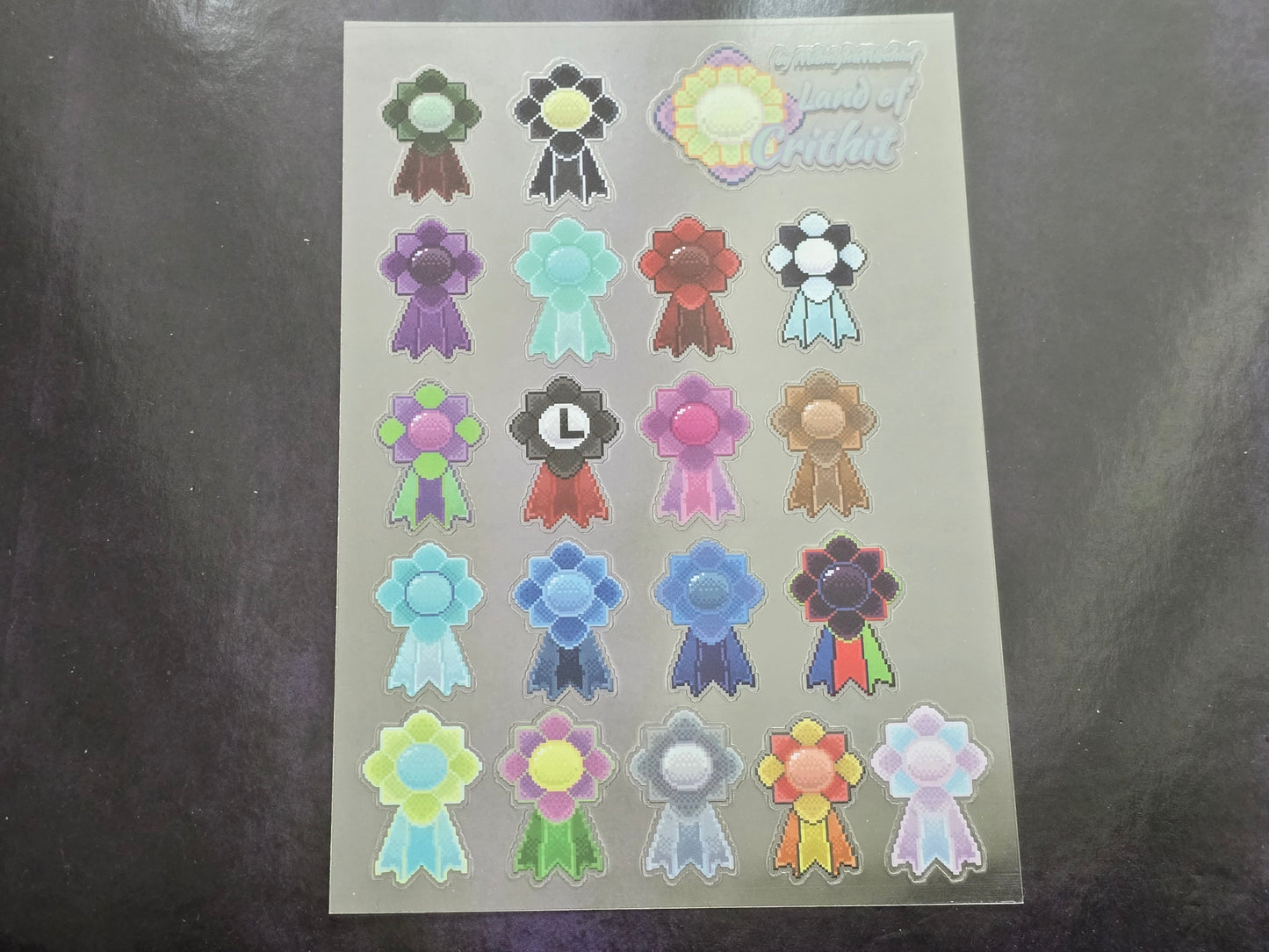 Land of Crithit Magic Ribbon Clear Sticker Sheet